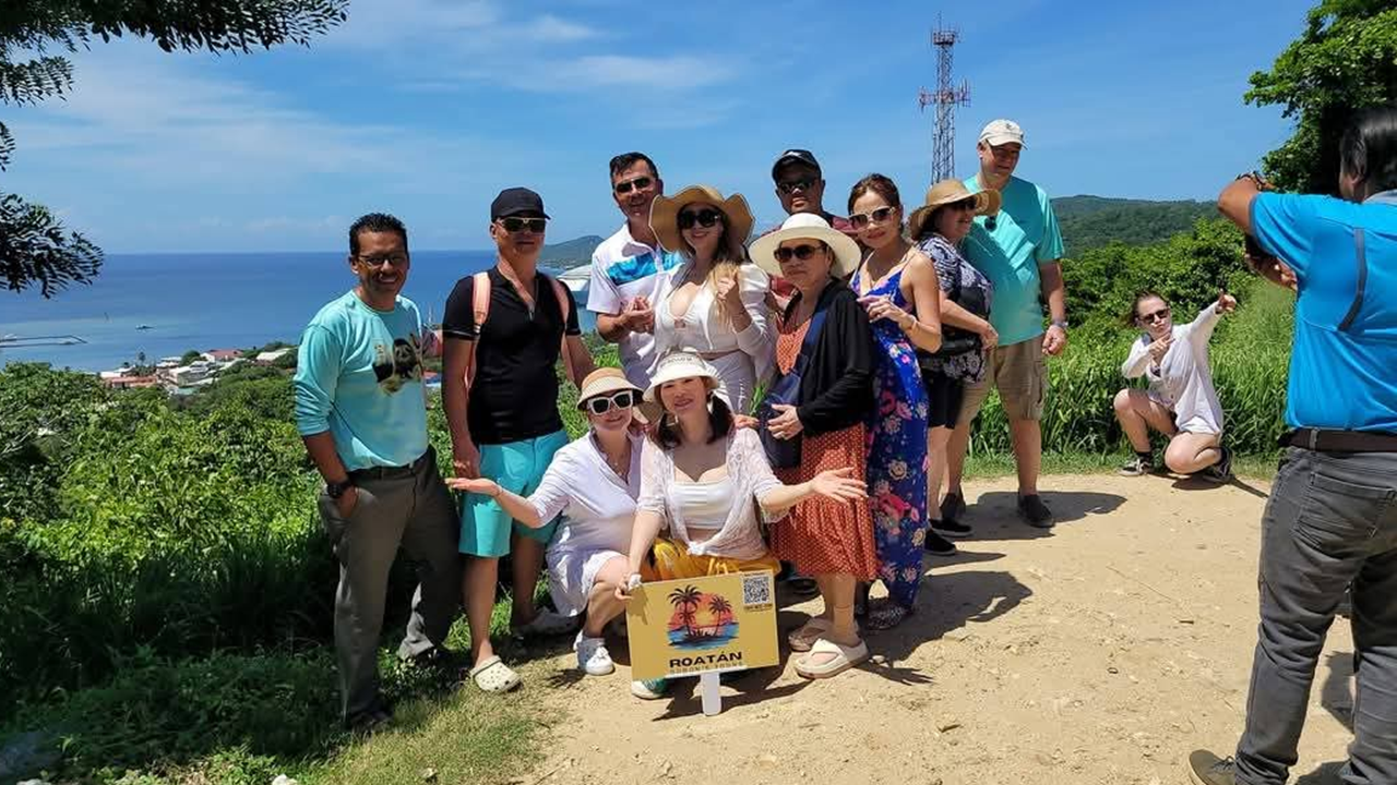 Disfrutando de Roatan